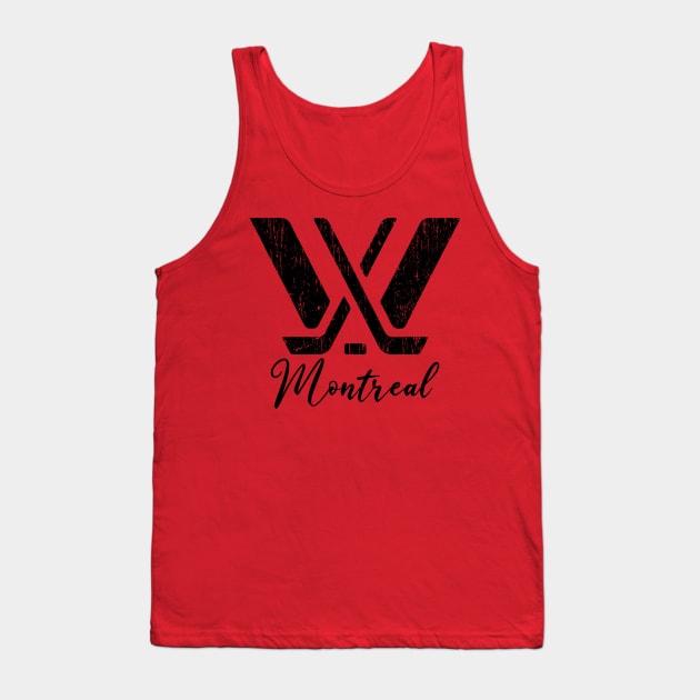 PWHL MONTREAL BLACKOLOUR Tank Top by freshtext Apparel10